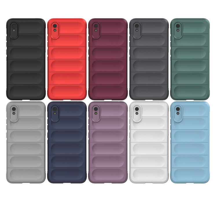 For Xiaomi Redmi 9A Magic Shield TPU + Flannel Phone Case(White) - Xiaomi Cases by buy2fix | Online Shopping UK | buy2fix