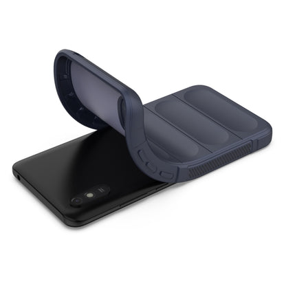 For Xiaomi Redmi 9A Magic Shield TPU + Flannel Phone Case(Purple) - Xiaomi Cases by buy2fix | Online Shopping UK | buy2fix