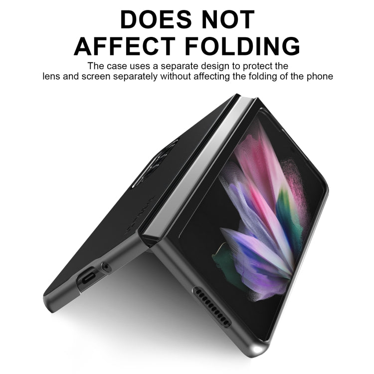 For Samsung Galaxy Z Fold4 5G LC.IMEEKE Shock-resistant Plain Leather All-inclusive Protective Case(Black) - Galaxy Z Fold4 5G Cases by LC.IMEEKE | Online Shopping UK | buy2fix