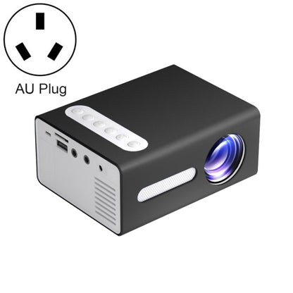 T300 25ANSI LED Portable Home Multimedia Game Projector, Plug Type:AU Plug(Black) - Consumer Electronics by buy2fix | Online Shopping UK | buy2fix