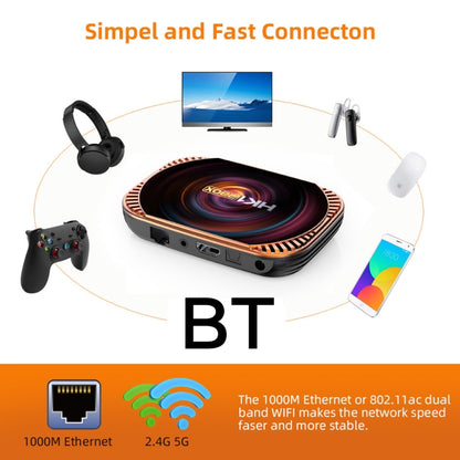 MECOOL HK1RBOX X4 4K TV Box, Android 11 Amlogic S905X4 CPU with RC 4GB+32GB(EU Plug) - Amlogic S905 by MECOOL | Online Shopping UK | buy2fix