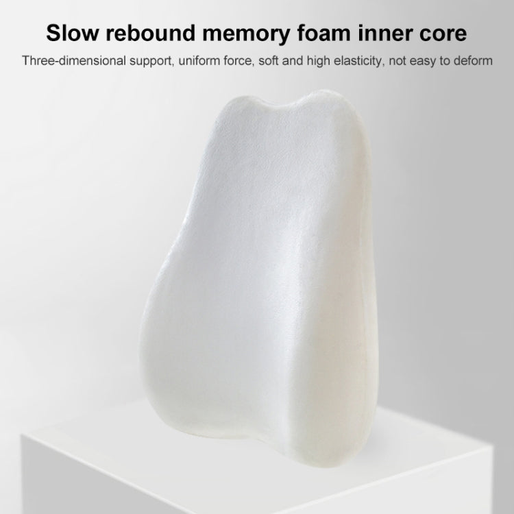 Office Memory Foam Cushion Lumbar Support Cushion(Black) - Home & Garden by buy2fix | Online Shopping UK | buy2fix