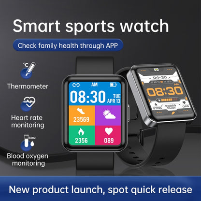 Q333 1.7 inch Screen Sports Bluetooth Smart Watch(Black) - Smart Wear by buy2fix | Online Shopping UK | buy2fix