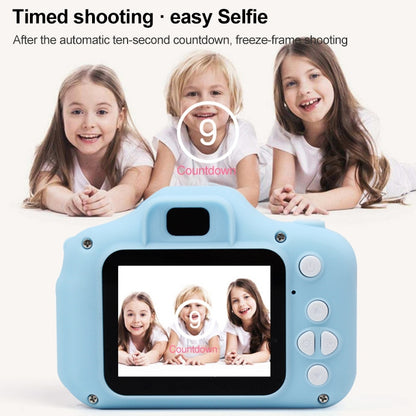 X2S 2.0 Inch LCD Screen Mini Children Camera Digital Camera, Resolution:HD Single Camera 1300W+ 32G Memory Card + Card Reader + Cartoon Stickers(Yellow) - Consumer Electronics by buy2fix | Online Shopping UK | buy2fix