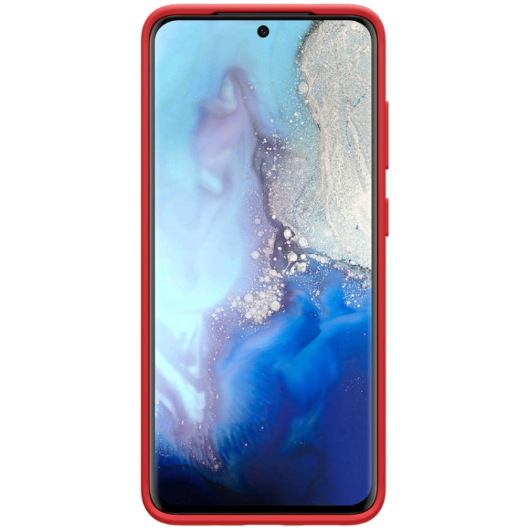 For Galaxy S20 / Galaxy S20 5G NILLKIN Feeling Series Liquid Silicone Anti-fall Mobile Phone Protective Case(Red) - Galaxy Phone Cases by NILLKIN | Online Shopping UK | buy2fix