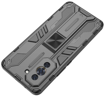 For Huawei Nova 10 Pro 4G Supersonic PC + TPU Shock-proof Protective Phone Case with Holder(Black) - Mobile Accessories by buy2fix | Online Shopping UK | buy2fix