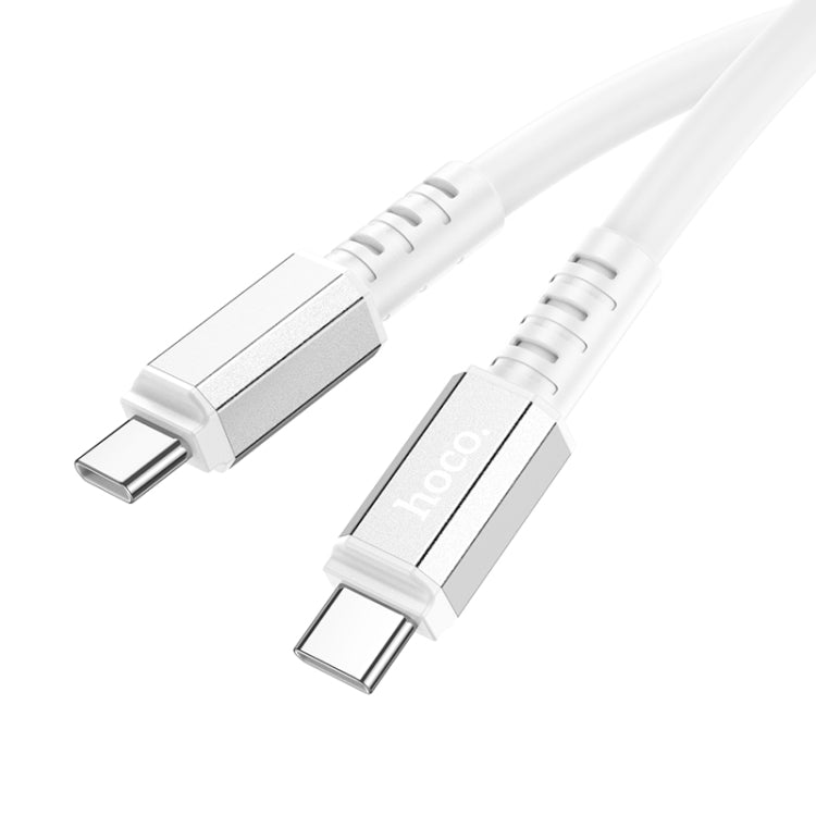 hoco X85 60W USB-C / Type-C to USB-C / Type-C Strength Charging Data Cable，Length：1m(White) -  by hoco | Online Shopping UK | buy2fix
