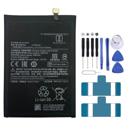 BN62 6000 mAh Li-Polymer Battery Replacement For Xiaomi Redmi Note 9 4G / Redmi 9T / Redmi 9 Power / Poco M3 - For Xiaomi by buy2fix | Online Shopping UK | buy2fix