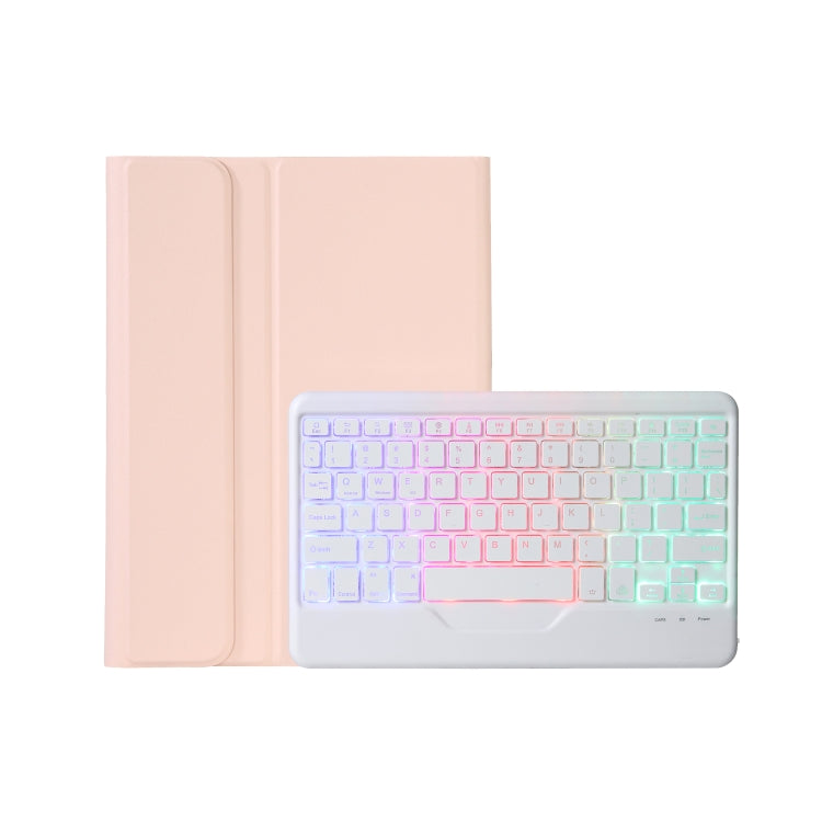 For Huawei MatePad Pro 11 2022 AHW12-BS Detachable Backlight Bluetooth Keyboard Tablet Leather Case(Pink) - Huawei Keyboard by buy2fix | Online Shopping UK | buy2fix