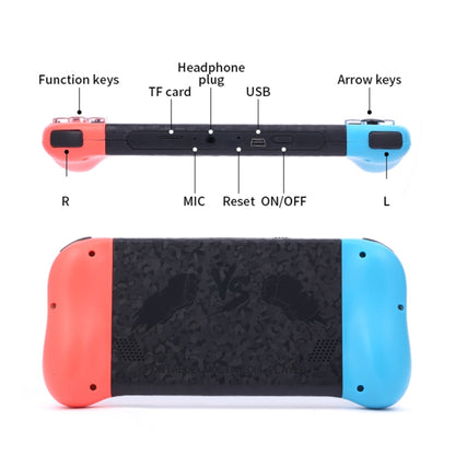 X50 5.1 inch Screen Handheld Retro Game Console 8G Memory with 6000+ Games(Black) - Pocket Console by buy2fix | Online Shopping UK | buy2fix