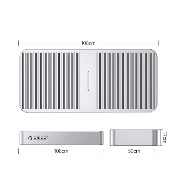 ORICO M224C3-U4-SV M.2 NVME 40Gbps SSD Enclosure(Silver) - HDD Enclosure by ORICO | Online Shopping UK | buy2fix