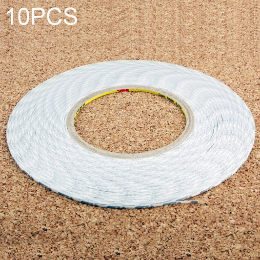 10 PCS 2mm Double Sided Adhesive Sticker Tape for Phone Touch Panel Repair, Length: 50m(White) - Repair & Spare Parts by buy2fix | Online Shopping UK | buy2fix