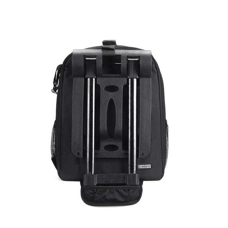 CADeN D6 V Camera Backpack Shoulders Drawbar Nylon Camera Bag, Size:32 x 18 x 43cm(Black) - Backpack by CADeN | Online Shopping UK | buy2fix