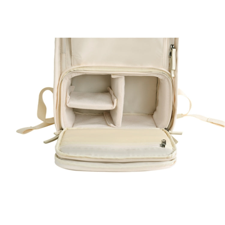 CADeN Multifunctional Photography Camera Lens Inner Bag, Size:25.5 x 15.5 x 13.5cm(Beige) - Backpack by CADeN | Online Shopping UK | buy2fix