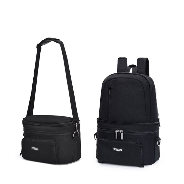 CADeN D30 Detachable Dual Uses Professional SLR Camera Backpack Shockproof Bags(Black) - Camera Accessories by CADeN | Online Shopping UK | buy2fix