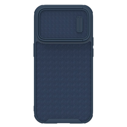 For iPhone 14 Pro NILLKIN 3D Textured Camshield PC + TPU Phone Case(Blue) - iPhone 14 Pro Cases by NILLKIN | Online Shopping UK | buy2fix