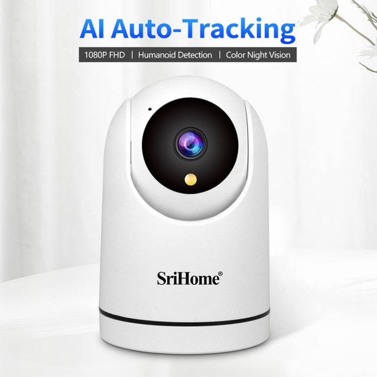 SriHome SH042 2.0MP 1080P HD AI WiFi Pan-tilt Surveillance Camera(UK Plug) - Security by SriHome | Online Shopping UK | buy2fix