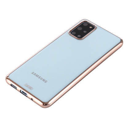 For Galaxy S20+ GEBEI Plating TPU Shockproof Protective Case(Gold) - Galaxy Phone Cases by GEBEI | Online Shopping UK | buy2fix