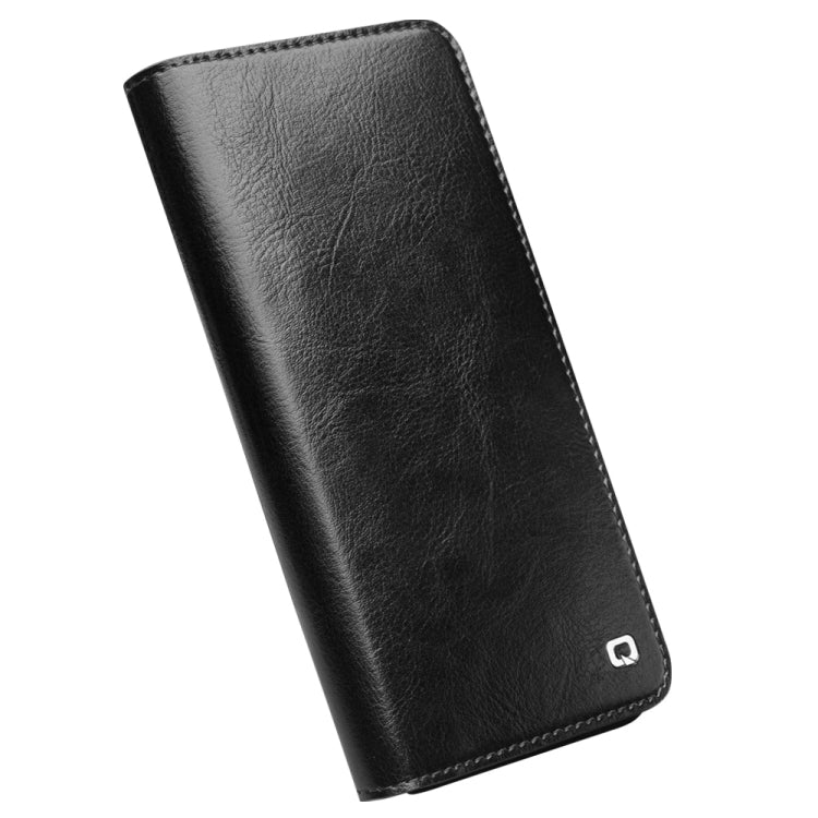 For Samsung Galaxy S22 5G QIALINO Genuine Leather Phone Case(Black) - Galaxy S22 5G Cases by QIALINO | Online Shopping UK | buy2fix