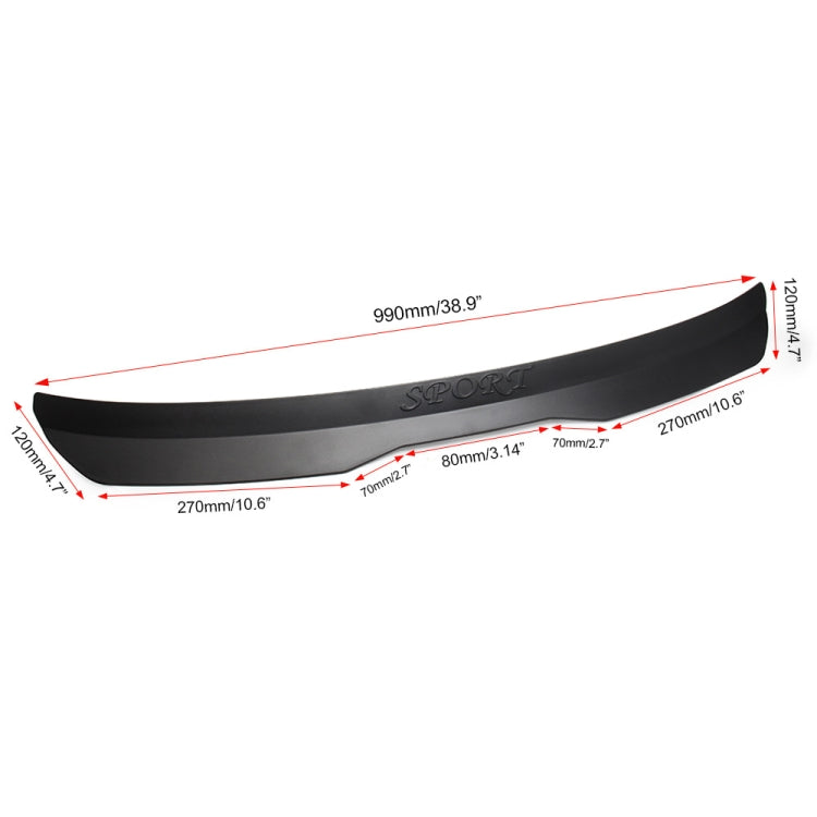 Universal Car Modified Hatchback Rear Roof Spoiler Wing(Carbon Fiber) - Decorative Strip by buy2fix | Online Shopping UK | buy2fix