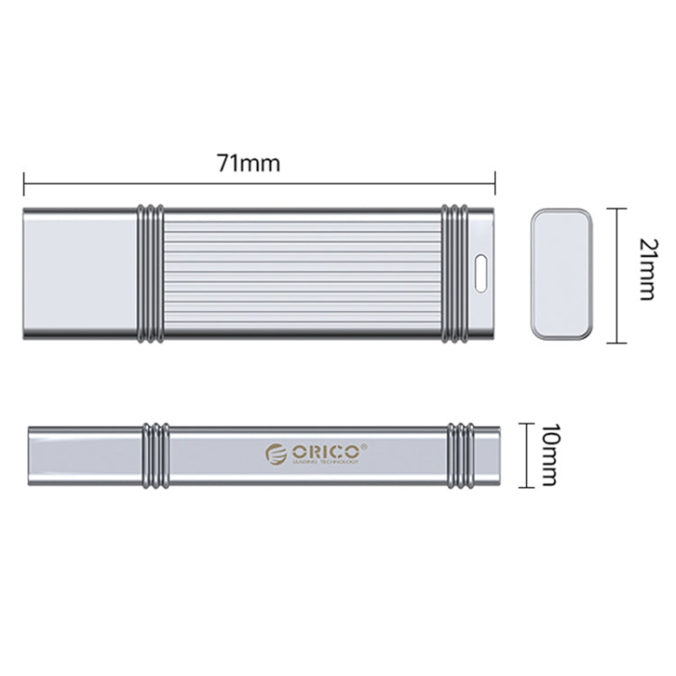 ORICO USB Flash Drive, Read: 100MB/s, Write: 50MB/s, Memory:32GB, Port:USB-A(Silver) - USB Flash Drives by ORICO | Online Shopping UK | buy2fix