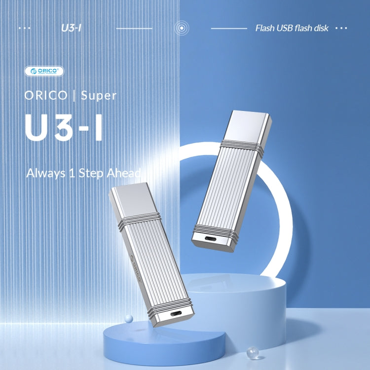 ORICO USB Flash Drive, Read: 100MB/s, Write: 50MB/s, Memory:64GB, Port:Type-C(Silver) - USB Flash Drives by ORICO | Online Shopping UK | buy2fix