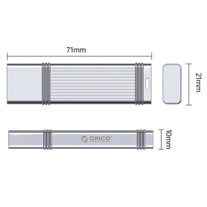 ORICO USB Solid State Flash Drive, Read: 520MB/s, Write: 450MB/s, Memory:128GB, Port:USB-A(Silver) - USB Flash Drives by ORICO | Online Shopping UK | buy2fix