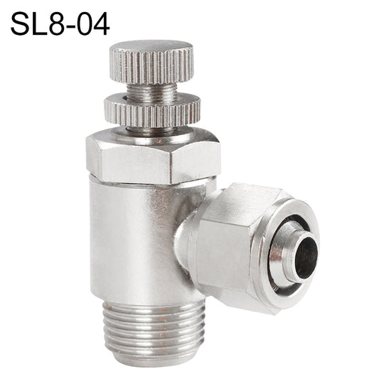 SL8-04 LAIZE Nickel Plated Copper Trachea Quick Fitting Throttle Valve Lock Female Connector -  by LAIZE | Online Shopping UK | buy2fix