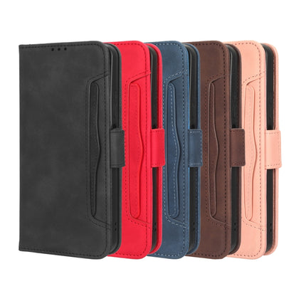 For T-Mobile REVVL 6 Pro 5G Skin Feel Calf Texture Card Slots Leather Phone Case(Red) - More Brand by buy2fix | Online Shopping UK | buy2fix