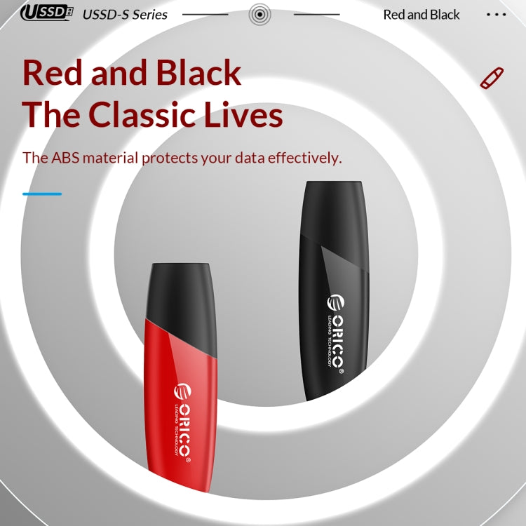 ORICO USB Solid State Flash Drive, Read: 520MB/s, Write: 450MB/s, Memory:512GB, Port:USB-A(Red) - USB Flash Drives by ORICO | Online Shopping UK | buy2fix