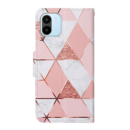 For Xiaomi Redmi A1 Colored Drawing Pattern Leather Phone Case(Marble) - Xiaomi Cases by buy2fix | Online Shopping UK | buy2fix