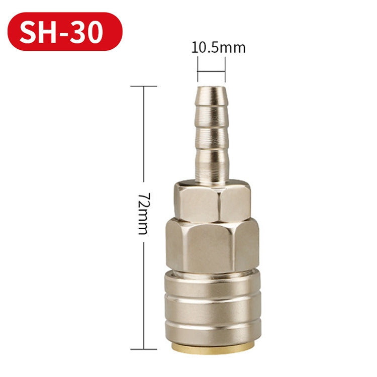 LAIZE SH-30 10pcs C-type Self-lock Pneumatic Quick Fitting Connector -  by LAIZE | Online Shopping UK | buy2fix