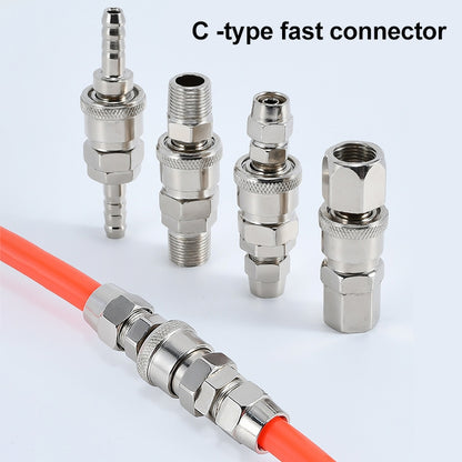 LAIZE SH+PH-30 10pcs C-type Self-lock Air Tube Pneumatic Quick Fitting Connector - Interface Series by LAIZE | Online Shopping UK | buy2fix