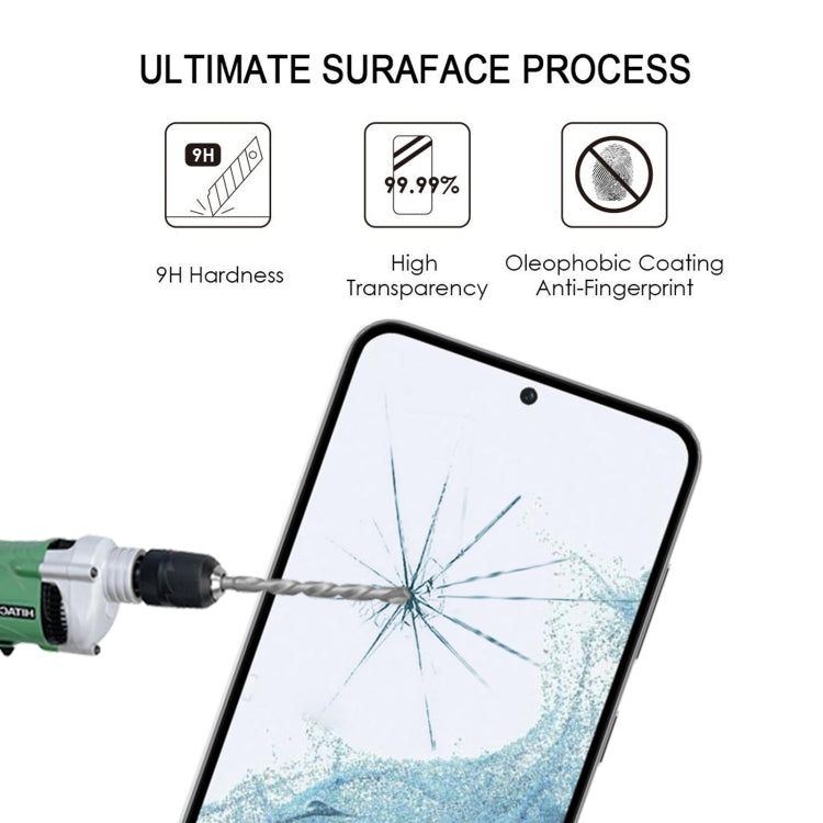 For Samsung Galaxy S23 5G / S22 5G Supports Unlocking 25pcs Ultra-thin 0.18mm Full Glue Full Screen Tempered Glass Film - Galaxy S23 5G Tempered Glass by buy2fix | Online Shopping UK | buy2fix