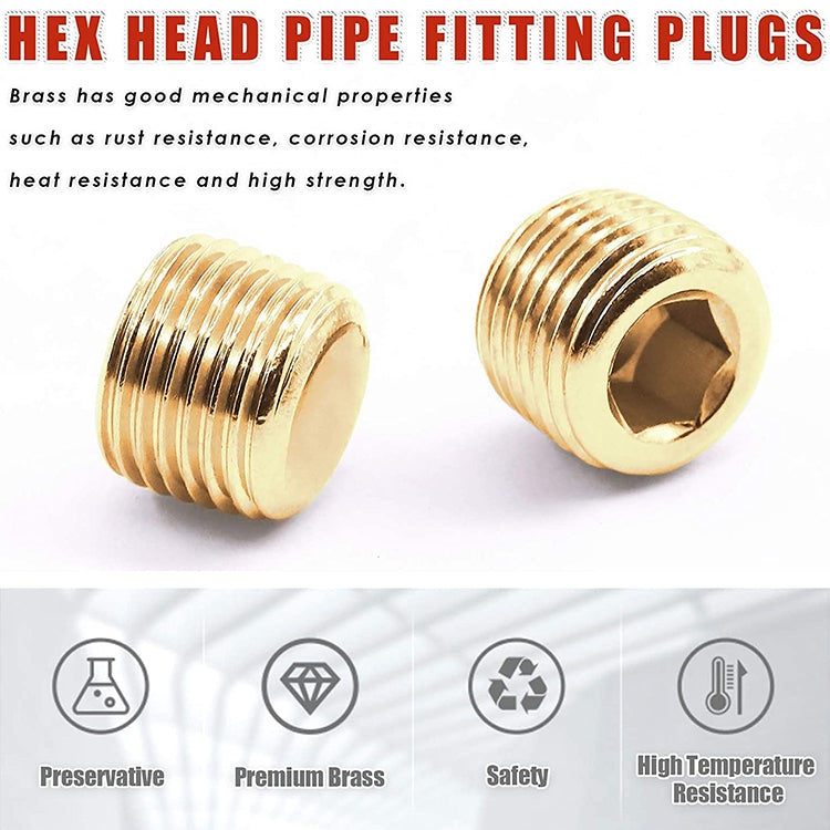 LAIZE 10pcs Copper Plug Connector Accessories, Caliber:2 Point -  by LAIZE | Online Shopping UK | buy2fix
