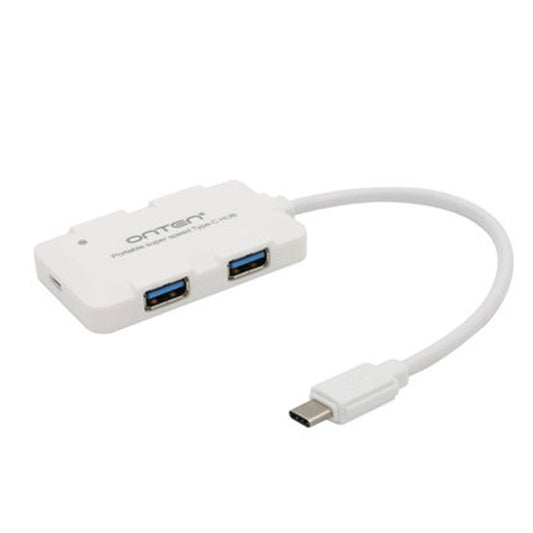 Onten OTN-9102 4-port USB3.0 Portable HUB Docking Station(White) - USB HUB by Onten | Online Shopping UK | buy2fix