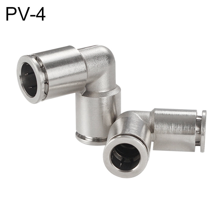 PV-4 LAIZE Nickel Plated Copper Elbow Pneumatic Quick Connector -  by LAIZE | Online Shopping UK | buy2fix