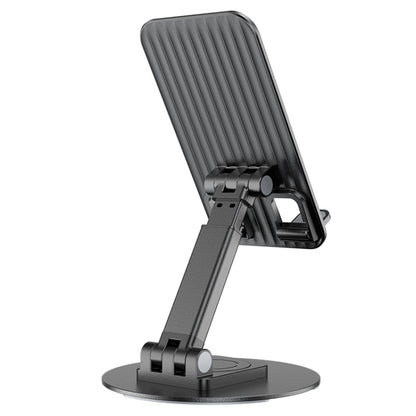 Borofone BH75 Flawless Foldable Rotating Desktop Mobile Phone Tablet Holder(Black) - Desktop Holder by Borofone | Online Shopping UK | buy2fix