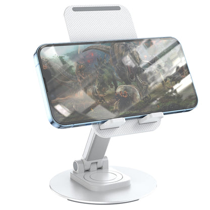 Borofone BH75 Flawless Foldable Rotating Desktop Mobile Phone Tablet Holder(White) - Desktop Holder by Borofone | Online Shopping UK | buy2fix