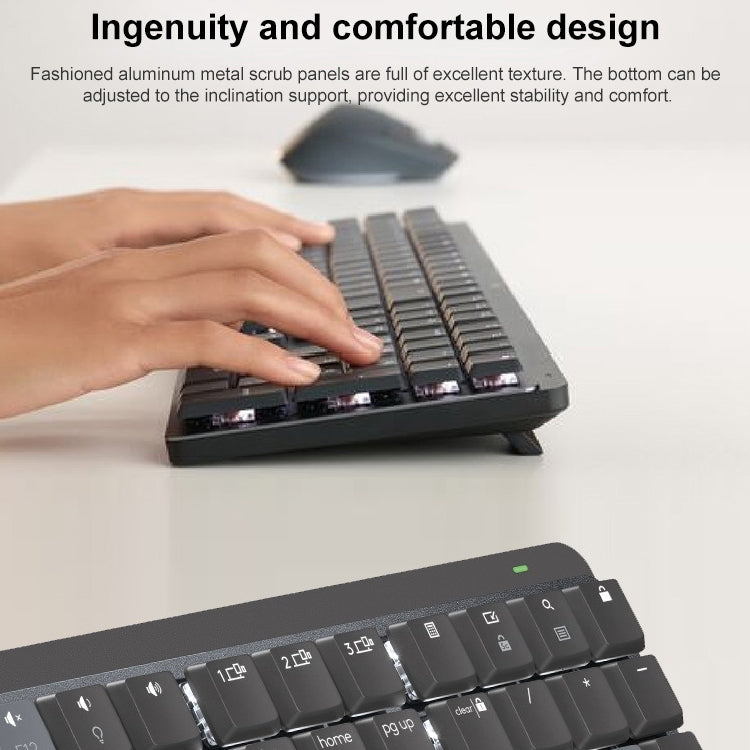 Logitech MX Mechanical Wireless Bluetooth Dual Mode Keyboard with Logi Bolt USB Receiver(Brown Axis) - Wireless Keyboard by Logitech | Online Shopping UK | buy2fix