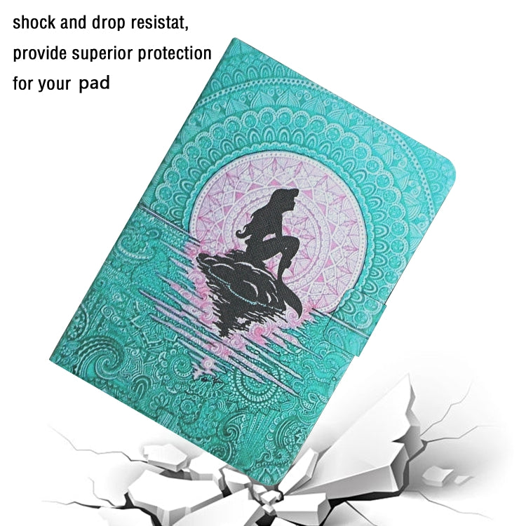 For iPad 2025 / 2022 Colored Drawing Pattern Flip Leather Smart Tablet Case(Mermaid) - iPad 2025 / 2022 Cases by buy2fix | Online Shopping UK | buy2fix