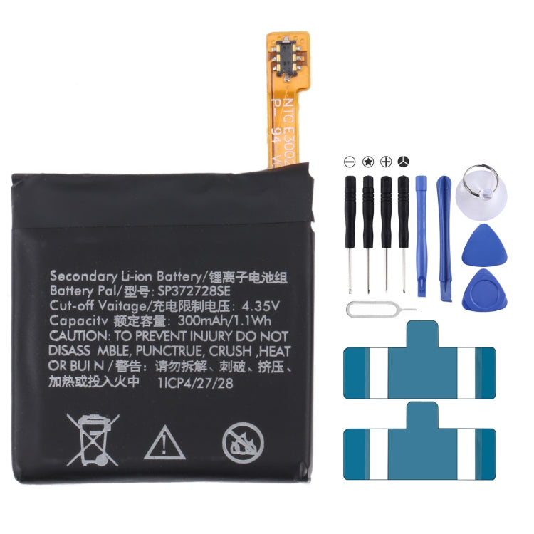 For Ticwatch 2 WE11056 300mAh SP372728SE Battery Replacement - For Watch by buy2fix | Online Shopping UK | buy2fix