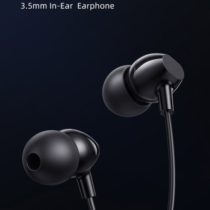 USAMS US-SJ594 EP-47 3.5mm In-Ear Wired Earphone, Length: 1.2m(Black) - In Ear Wired Earphone by USAMS | Online Shopping UK | buy2fix