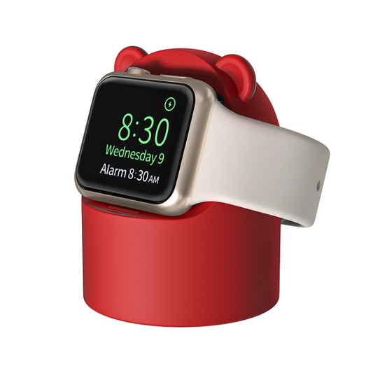 For Apple Watch Smart Watch Silicone Charging Holder without Charger(Red) - Smart Wear by buy2fix | Online Shopping UK | buy2fix