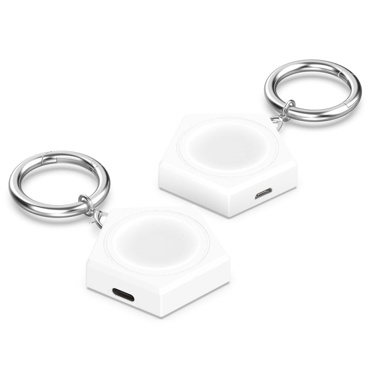 For Huawei Watch Buds Type-C Portable Universal Smart Watch Charger(White) - Smart Wear by buy2fix | Online Shopping UK | buy2fix