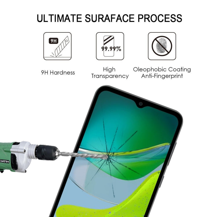 For Motorola Moto E13 Full Glue Full Cover Screen Protector Tempered Glass Film - Motorola Tempered Glass by buy2fix | Online Shopping UK | buy2fix