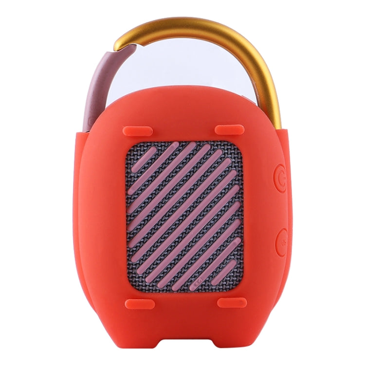 For JBL Clip 4 Wireless Bluetooth Speaker Silicone Protective Case(Red) - Protective Case by buy2fix | Online Shopping UK | buy2fix