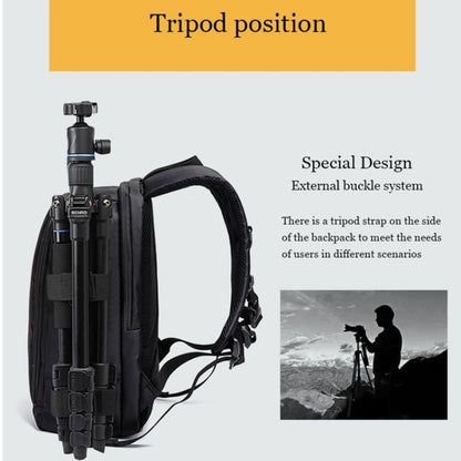 Outdoor Camera Backpack Waterproof Photography Camera Shoulders Bag, Size:45x32x18cm(Orange) - Backpack by buy2fix | Online Shopping UK | buy2fix