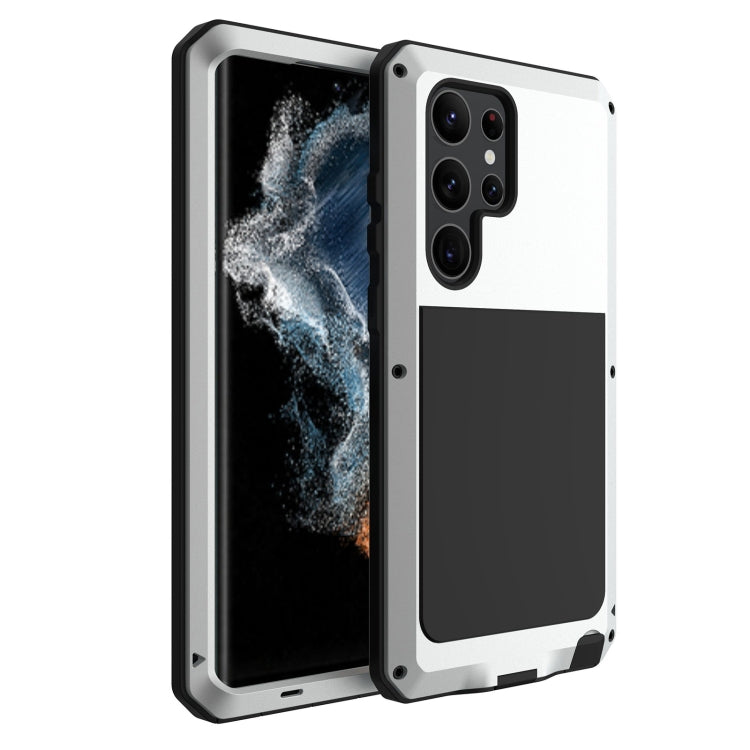 For Samsung Galaxy S23 Ultra 5G RedPepper 360 Full Body Rugged Metal Life Waterproof Phone Case(Silver) - Galaxy S23 Ultra 5G Cases by RedPepper | Online Shopping UK | buy2fix