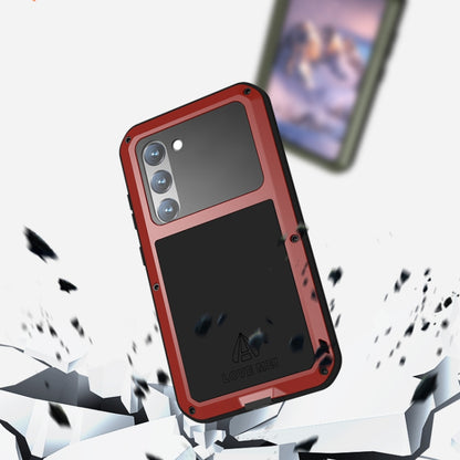 For Samsung Galaxy S23 5G LOVE MEI Metal Shockproof Life Waterproof Dustproof Phone Case(White) - Galaxy S23 5G Cases by LOVE MEI | Online Shopping UK | buy2fix
